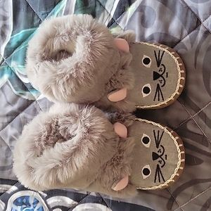 Hannah Andersson Kitten Critter Slippers Sz 9-10